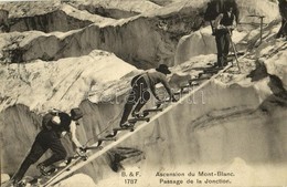 T2/T3 Ascension Du Mont Blanc, Passage De La Jonction / Winter Sport, Mountain Climbers (EK) - Non Classificati