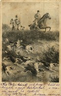 T3/T4 1903 Hunters On Horses With Hunting Dogs. Photogravure Series 6014. S: A.W. Cooper (fa) - Non Classificati