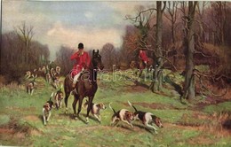 ** T1 Hunters On Horses With Hunting Dogs. James Henderson & Sons Ltd. Hunting Series 11. - Sin Clasificación