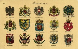 ** T2/T3 Armoiries / Coats Of Arms Of Different Countries. Edit. Girinquet Bruxelles  (EK) - Zonder Classificatie