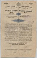 Budapest 1903. 'Pesti Magyar Kereskedelmi Bank' 4 1/2%-os Községi Kötvénye 500K-ról (3x), Szárazpecséttel és Szelvényekk - Unclassified