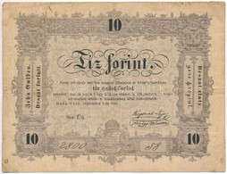 1848. 10Ft 'Kossuth Bankó' T:III,III- Adamo G111 - Zonder Classificatie