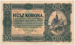 1920. 20K Sorszámok Közt Pont T:I-,II - Sin Clasificación