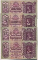 1930. 100P (4x) Mind Csillagos Sorozatszámú T:III Adamo P17 - Zonder Classificatie