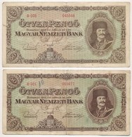 1945. 50P (4x) T:III,III-
Adamo P15 - Ohne Zuordnung