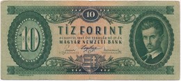 1947. 10Ft T:III,III- Hungary 
1947. 10 Forint C:F,VG 
Adamo F2 - Sin Clasificación