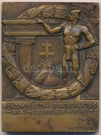 Bakonyi Sándor (1892-1937) ~1930. 'Pénzintézeti Sportegyletek Szövetsége 1912-1927' Br Emlékplakett 'LUDVIG' Gyártói Jel - Unclassified