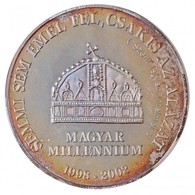 Bognár György (1944-) 2002. 'Magyar Millennium' Ag Emlékérem Eredeti Dísztokban, Tanúsítvánnyal (62,4g/0.925/50mm) T:PP  - Unclassified