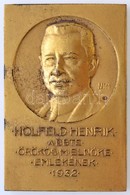 Berán Lajos (1882-1943) 1933. 'Holfeld Henrik, A BBTE örökös M. Elnöke Emlékének 1932 / B.B.T.E. Bridzs-csapatverseny 19 - Sin Clasificación