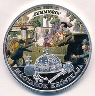 DN 'Magyarok Krónikája - Semmiség! / 1907 5 Korona' Ezüstözött, Multicolor Cu Emlékérem Tanúsítvánnyal (42mm) T:PP - Ohne Zuordnung