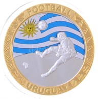 Dél-Afrika 2010. 'Labdarúgó-világbajnokság Csapatai - Uruguay' Ezüstözött Cu Emlékérem Tanúsítvánnyal (40mm) T:PP
South  - Unclassified