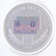 Svájc DN 'Banknoten Der Schweiz 1907 / Billets De Banque De Suisse - Banconote Della Svizzera' Ezüstözött Cu-Ni Emlékére - Ohne Zuordnung