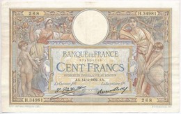 Franciaország 1932. 100Fr T:III Tűlyukak 
France 1932. 100 Francs C:F Needle Holes Krause 78.b - Ohne Zuordnung