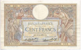 Franciaország 1932. 100Fr T:III Tűlyukak 
France 1932. 100 Francs C:F Needle Holes Krause 78.b - Non Classificati