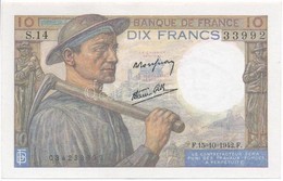 Franciaország 1942. 10Fr T:II,II-
France 1942. 10 Francs C:XF,VF - Unclassified