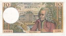 Franciaország 1971-1973. 10Fr T:III Szép Papír 
France 1971-1973. 10 Francs C:F Fine Paper - Ohne Zuordnung