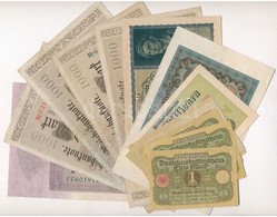 Németország ~1920. 17db-os Bankjegy Tétel T:III
Germany ~1920. 17pcs Of Banknotes C:F - Ohne Zuordnung