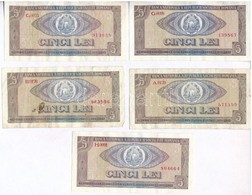 Románia 1941-1994. 5L-10.000L (9xklf) Sorszámkövetők T:III,III- 
Romania 1941-1994. 5 Lei -10.000 Lei (9xdiff) Sequentia - Ohne Zuordnung