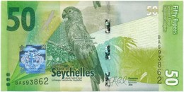 Seychelle-szigetek 2016. 50R T:I 
Seychelles 2016. 50 Rupees C:UNC - Sin Clasificación