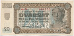 Szlovákia 1939. 20K 'SPECIMEN (MINTA)' Perforációval T:I
Slovakia 1939. 20 Korun With 'SPECIMEN' Perforation C:UNC - Ohne Zuordnung