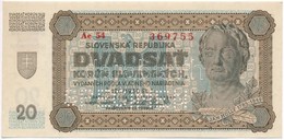 Szlovákia 1939. 20K 'SPECIMEN (MINTA)' Perforációval T:I
Slovakia 1939. 20 Korun With 'SPECIMEN' Perforation C:UNC - Unclassified