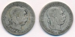 Ausztria 1893. 1K Ag 'Ferenc József' (2x) T:3 Patina
Austria 1893. 1 Corona Ag 'Franz Joseph' (2x) C:F Patina
Krause KM# - Unclassified