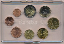 Franciaország 1999-2013. 1c-2E (8xklf) Műanyag Tokban T:1
France 1999-2013. 1 Cent - 2 Euro (8xdiff) In Plastic Case C:U - Ohne Zuordnung