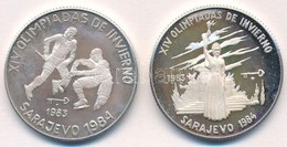 Kuba 1983. 5P Ag 'Téli Olimpia - Jégkorong' + 5P Ag 'Szarajevói Olimpia' T:1 (eredetileg PP) 
Cuba 1983. 5 Pesetas Ag 'W - Ohne Zuordnung