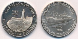 Kuba 1984. 5P Ag 'Szállítmányozás / Teherhajó' + 1984. 5P Ag 'El Morro La Habana Erőd' T:1 (egyik Eredetileg PP)
Cuba 19 - Non Classés