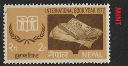 NEPAL    -1972 International Book Year MNH - Nepal