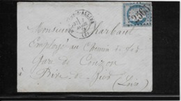 France N°60 Oblitéré GC 2565 & Type 17 Moulins S Allier (3)  - 1875 - TB - 1871-1875 Ceres