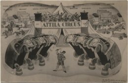 CARTE PHOTO   ATTILA CIRCUS   (Besançon Belfort Strasbourg Colmar  Ect....) - Cirque