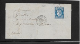 France N°60 Oblitéré GC 3475 & Type 16 La Luze S Sarthe (71)  - 1873 - TB - 1871-1875 Ceres