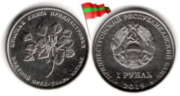 Transnistria - 1 Rouble 2019 (Water Caltrop  - 50,000 Ex.) - Moldawien (Moldau)