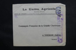 ESPAGNE - Cachet De Censure Sur Enveloppe Commerciale Pour La France En 1937 , Affranchissement Plaisant - L 46854 - Marques De Censures Républicaines