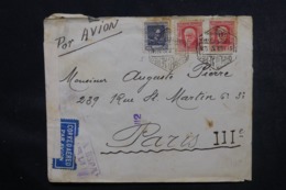 ESPAGNE - Cachet De Censure Sur Enveloppe De Barcelone Par Avion Pour La France En 1937 - L 46868 - Republikeinse Censuur