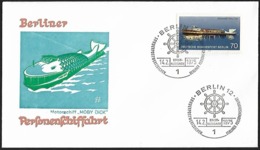 1975 - BERLIN - FDC Personenschiffahrt + Michel 487 [Moby Dick] + BERLIN 12 - 1971-1980