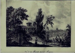 PHOTO ANCIENNE D'une LITHO Du 18 éme S. < UNE BASTIDE Près De BAYONNE 118 X 168 Mm - Sin Clasificación