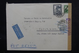 ESPAGNE - Cachet De Censure Sur Enveloppe Commerciale De Madrid Par Avion Pour La France En 1937 - L 46878 - Republikanische Zensur