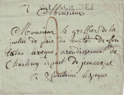 Pli Sans Correspondance De Valenciennes => Fontaine-l'Evêque.10/08/1809 - 1794-1814 (French Period)