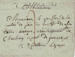 Pli Sans Correspondance De Valenciennes => Fontaine-l'Evêque.10/08/1809 - 1794-1814 (Période Française)