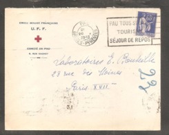Enveloppe Croix Rouge Francaise  Comite De PAU  65c Paix Oblit  PAU  1938 - 1932-39 Frieden