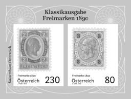 Austria 2019 - Freimarken 1890 Black Print Mnh** - Prove & Ristampe