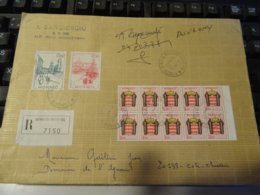 MONACO  COTI-CHIAVARI CORSE1988 Lettre Recommandée - Storia Postale