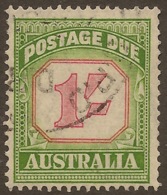 AUSTRALIA 1946 1/- Postage Due SG D129a U #RM72 - Postage Due