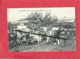 CPA Abîmée - Songeons  -(Oise) - Concours Agricole Du 16 Juin 1907  -( Vaches , Vache ) - Songeons