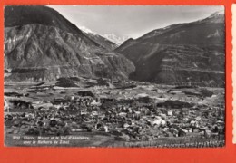 KAD-10 Sierre Muraz Et Val D'Anniviers Avec Rothorn De Zinal.  Circulé. Rouge 3751 - Sierre