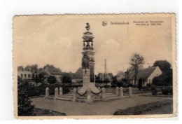 Grobbendonk  Monument Der Gesneuvelden 1914-1918 En 1940-1945 (lichte Plooi Li Boven,zie Scan) - Grobbendonk