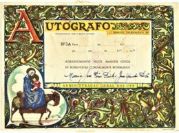 BF3A - AUTÓGRAFO - Serviço Telegráfico B. F. - AGRADECIMENTO PELOS AMÁVEIS VOTOS DE BOAS-FESTAS... - Portugal - Lettres & Documents