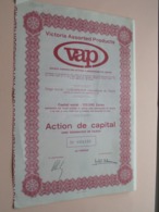 VAP - VICTORIA ASSORTED PRODUCTS Zaïre / Action De Capital Au Porteur - N° 033521 ( Zie/Voir Foto ) ! - Afrique